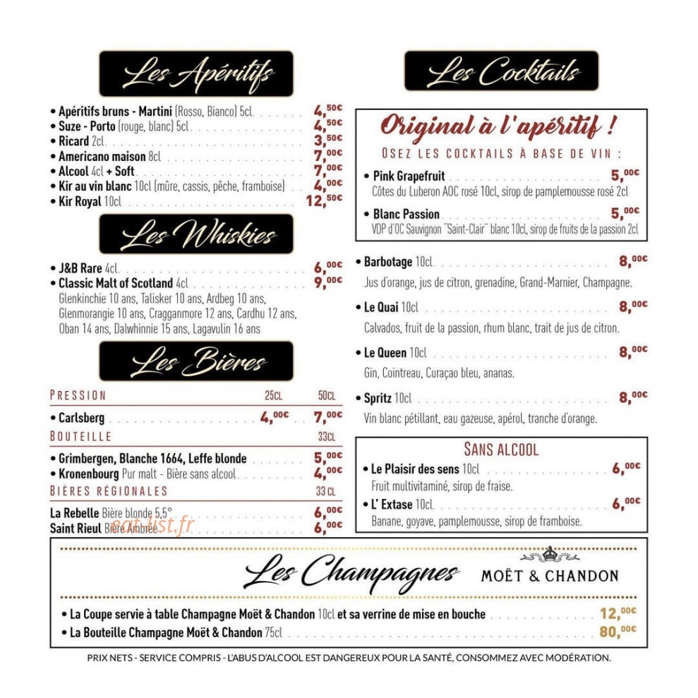 Le Quai — carte page 2