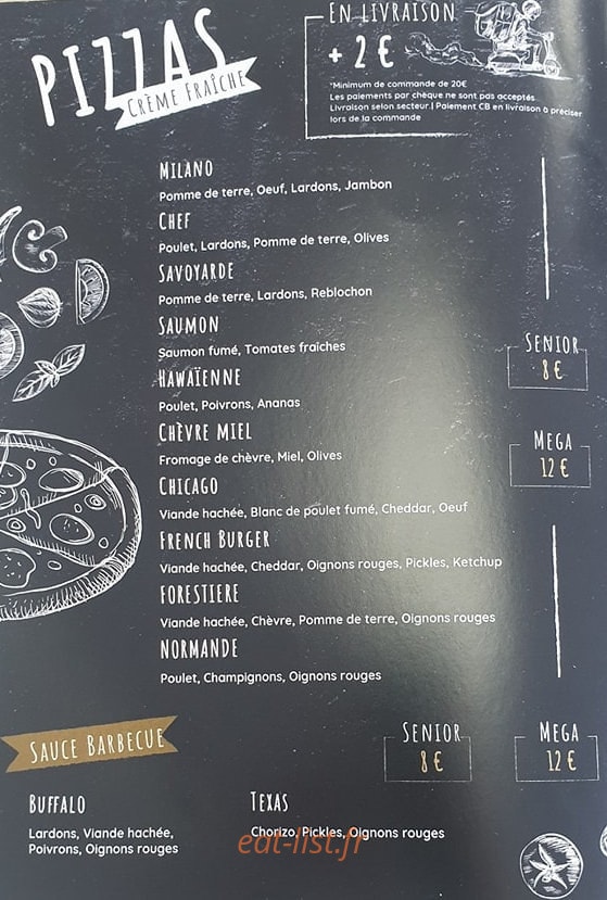 Le Snack Palace — carte page 3