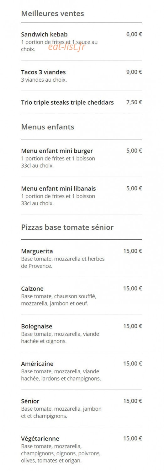 Le Trio — carte page 1