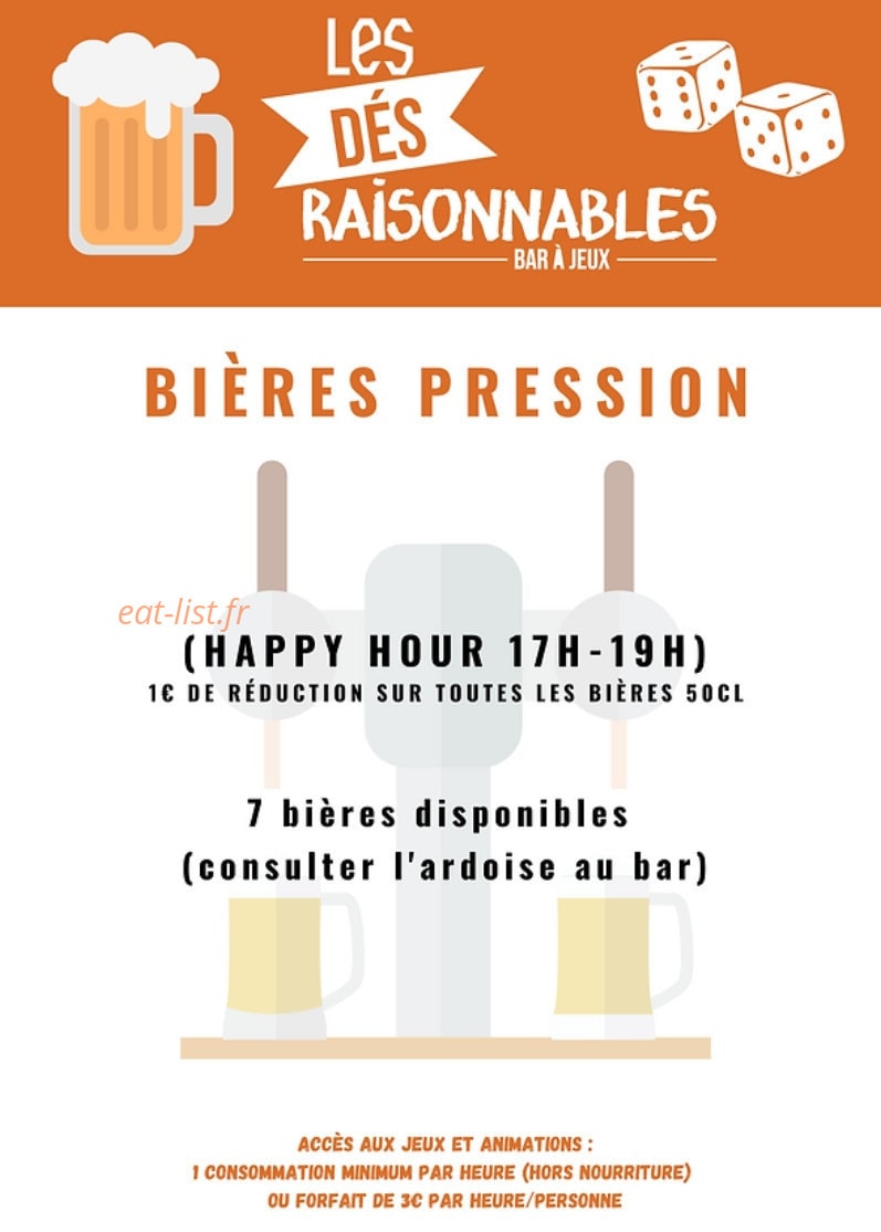 Les Dés Raisonnables — carte page 3