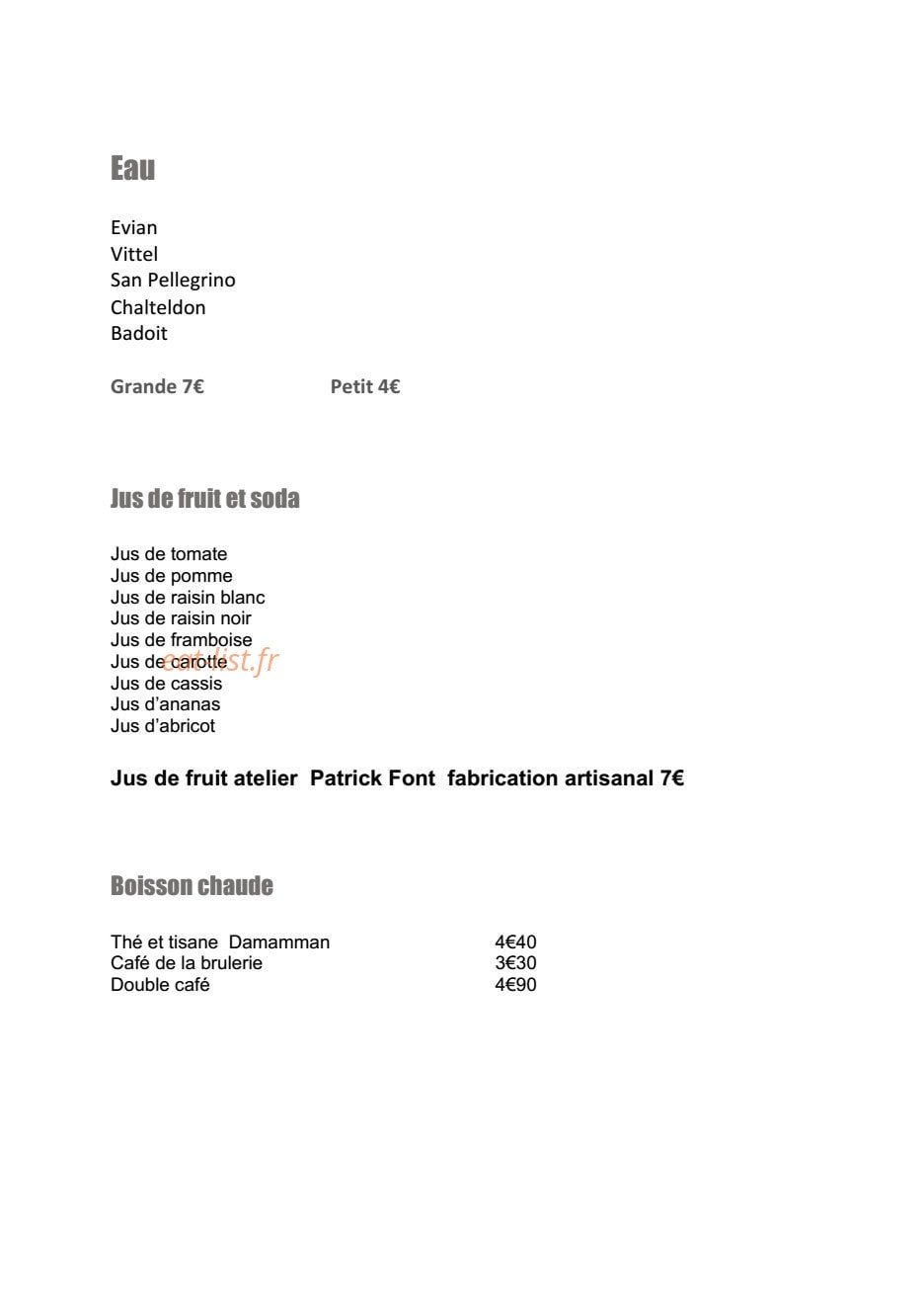 Les Orfèvres — carte page 8