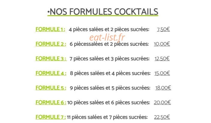 Les p'tits plats de Pierrick — carte page 6