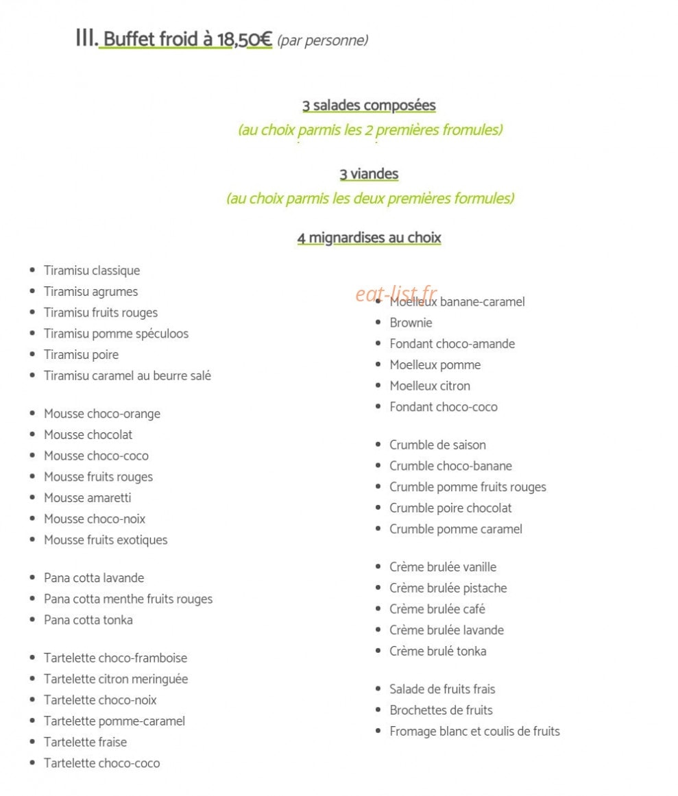Les p'tits plats de Pierrick — carte page 2