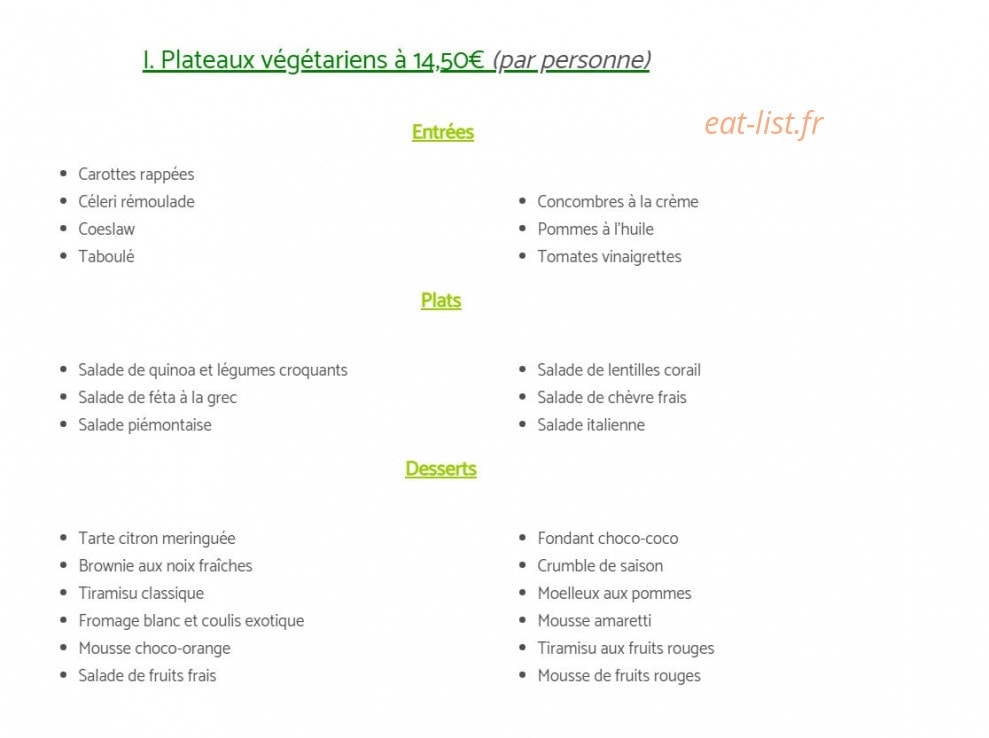 Les p'tits plats de Pierrick — carte page 3