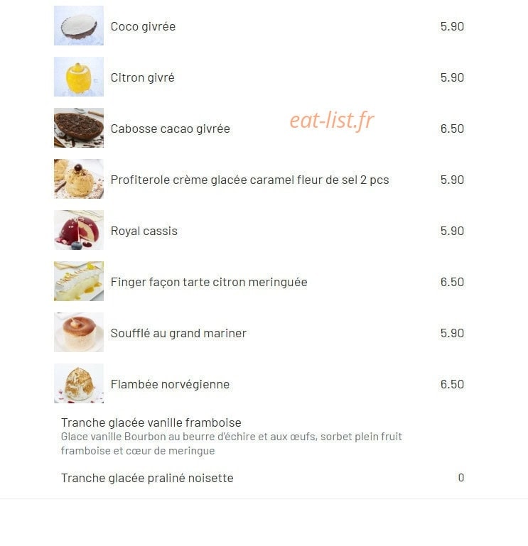Mian Miam — carte page 16