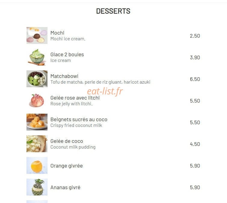 Mian Miam — carte page 15