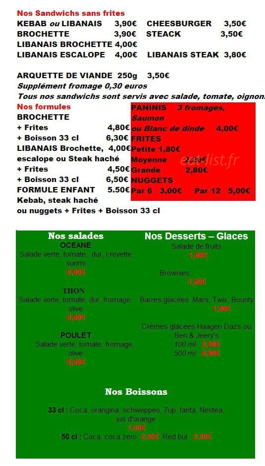 Mosaïque Pizza Amiens — carte page 4