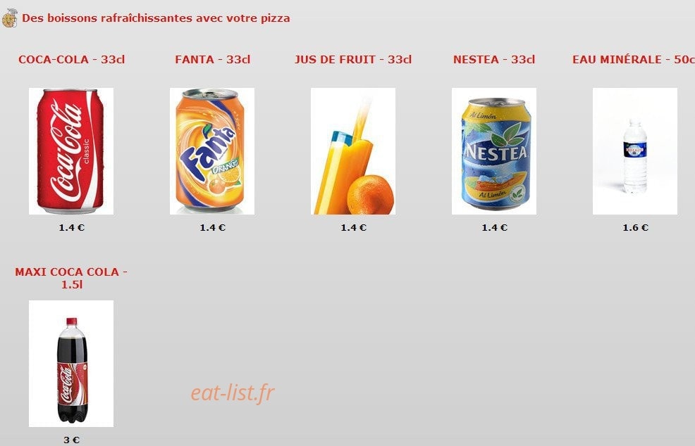 Mosaique Pizza — carte page 6