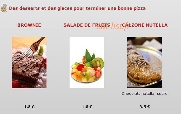 Mosaique Pizza — carte page 7