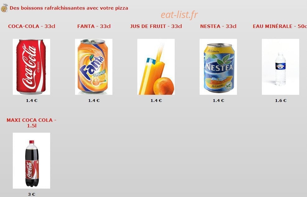 Mosaique Pizza — carte page 6