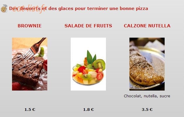 Mosaique Pizza — carte page 7