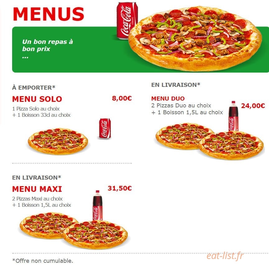 Mosaïque Pizza — carte page 9