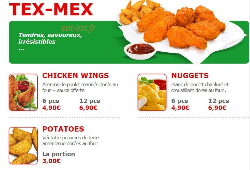 Mosaïque Pizza — carte page 6
