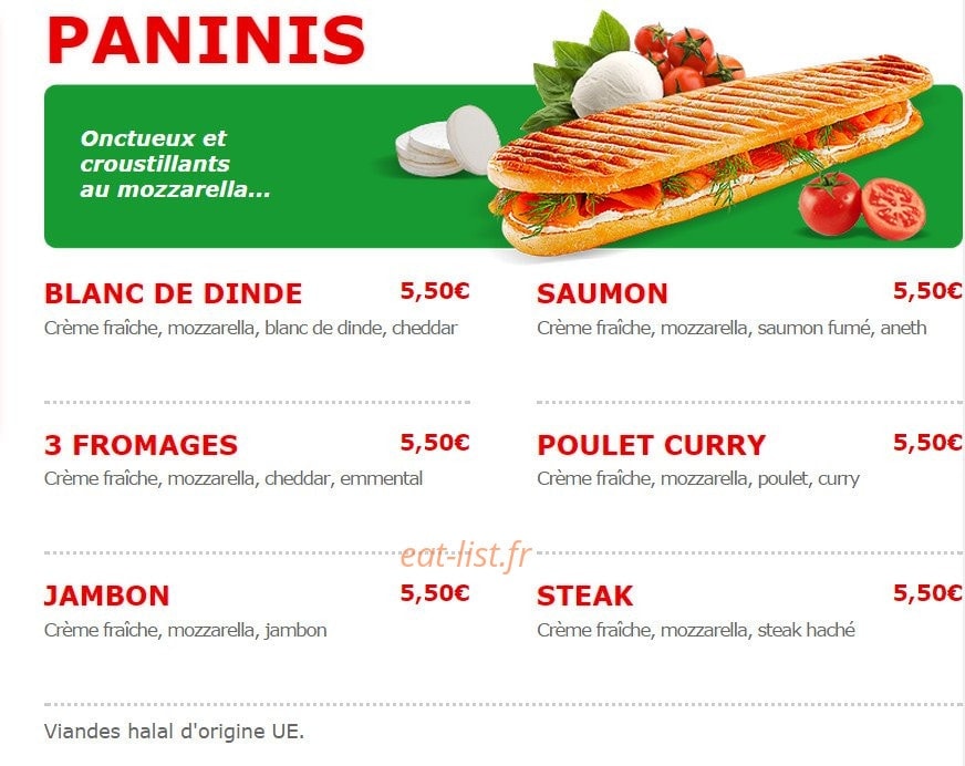 Mosaïque Pizza — carte page 4