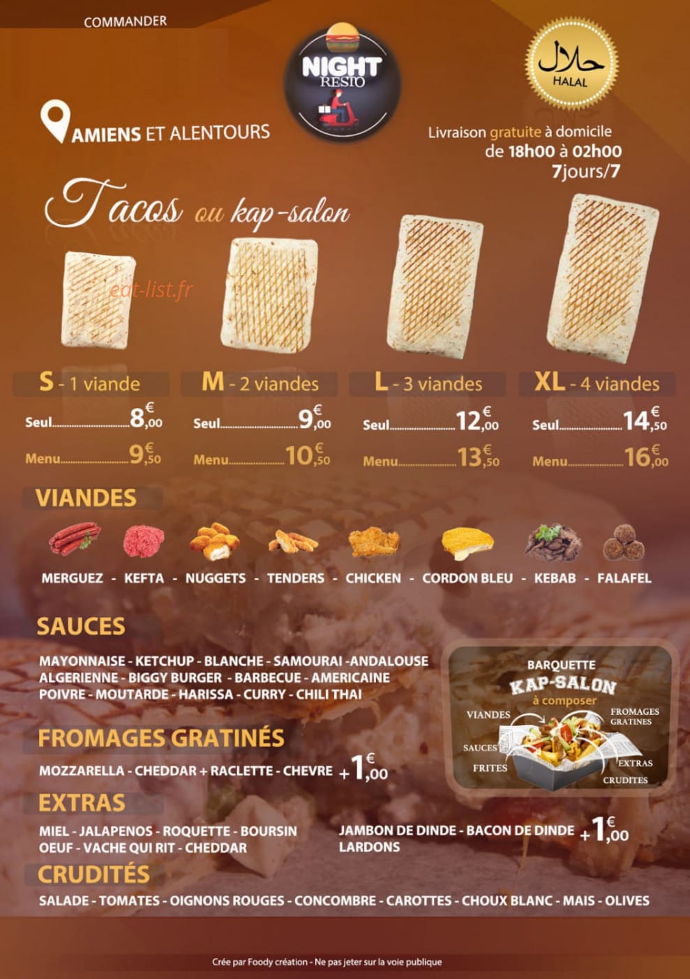 Night resto — carte page 2
