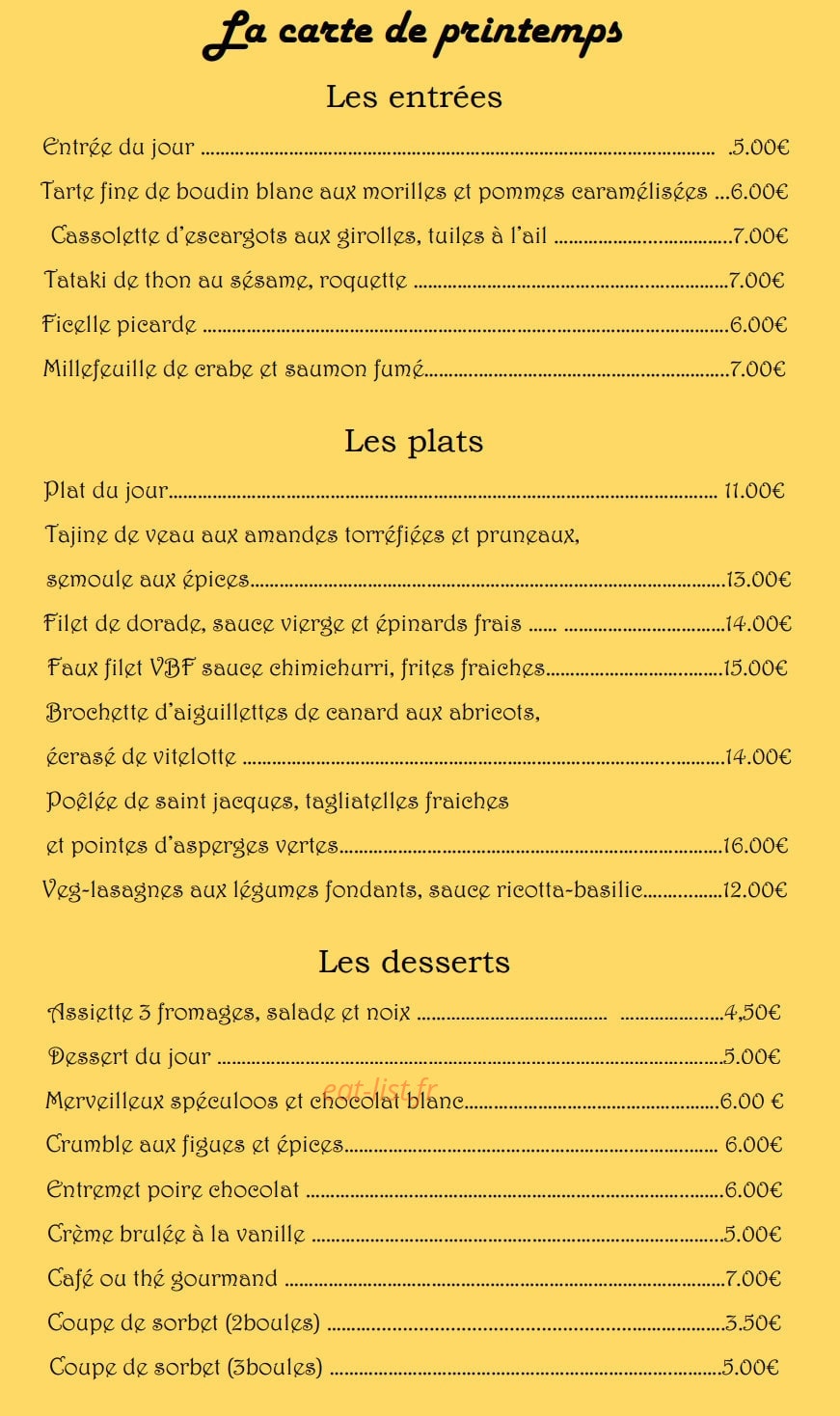 Nouvelle Carte — carte page 2