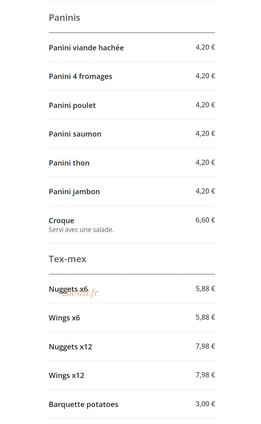 Oswift Pizza — carte page 5
