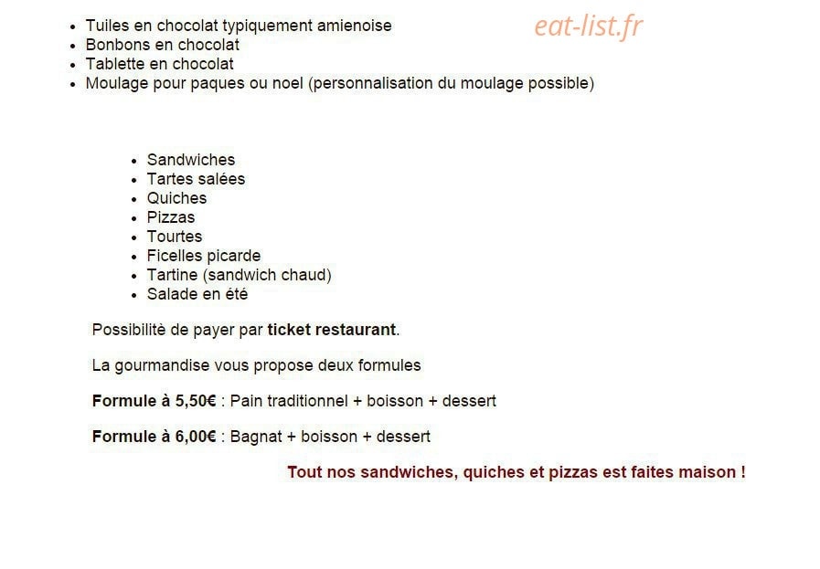 Pâtisserie  Barbier — carte page 2