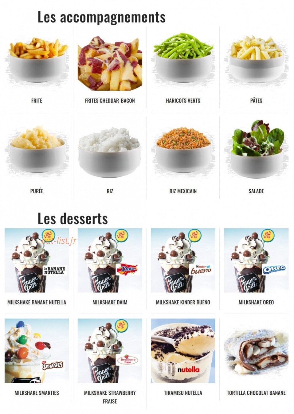 Pepper Grill — carte page 4