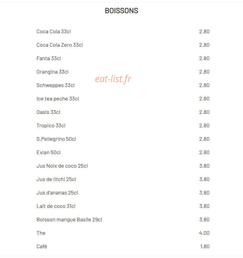 Pho You — carte page 4