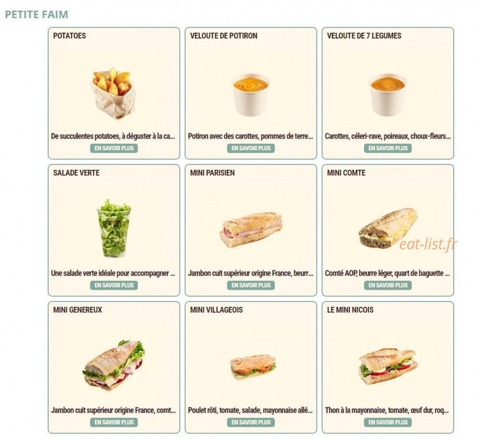 Pomme de Pain — carte page 4