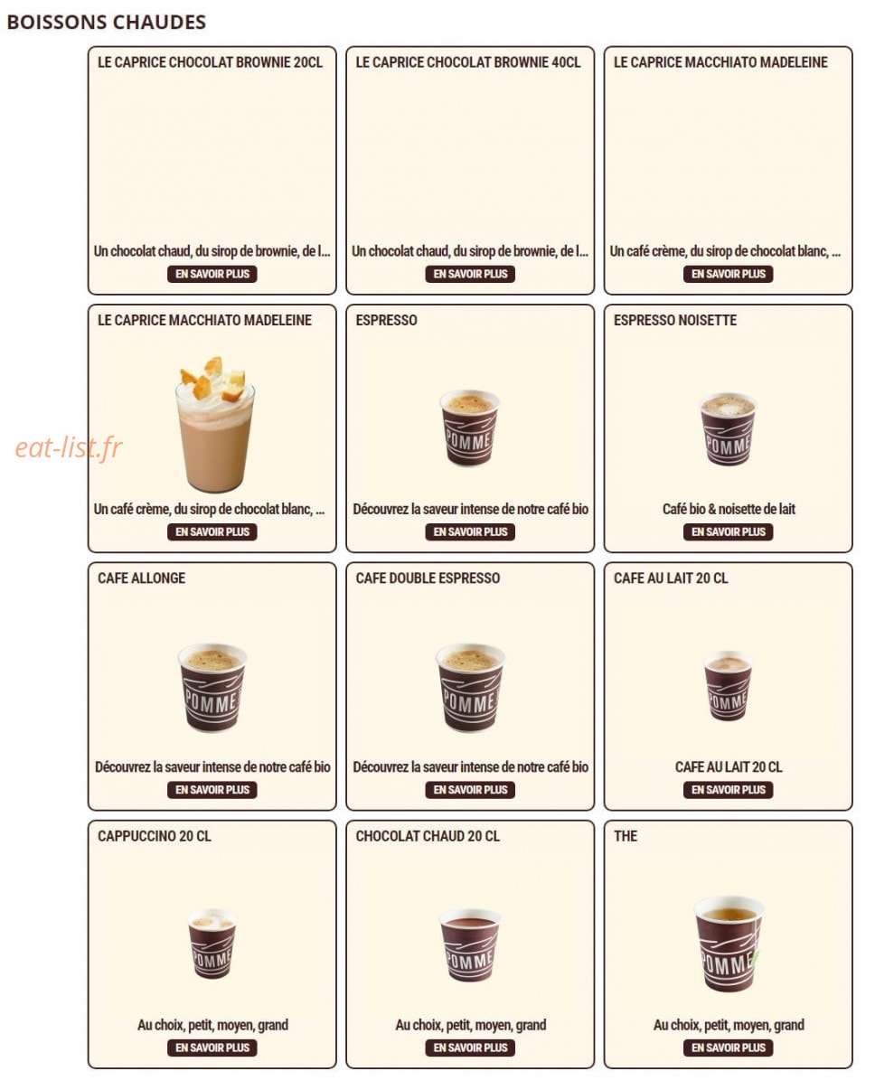 Pomme de Pain — carte page 8