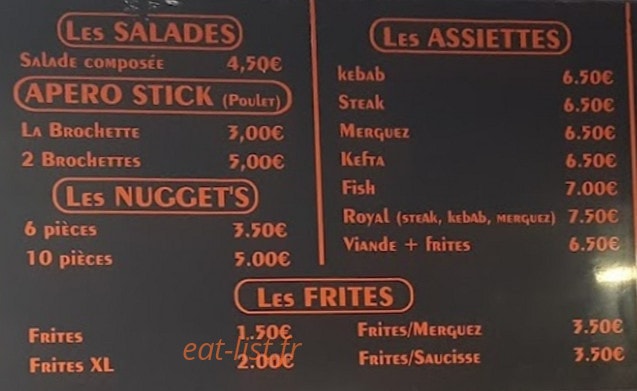 Saint Pierre Kebab — carte page 2