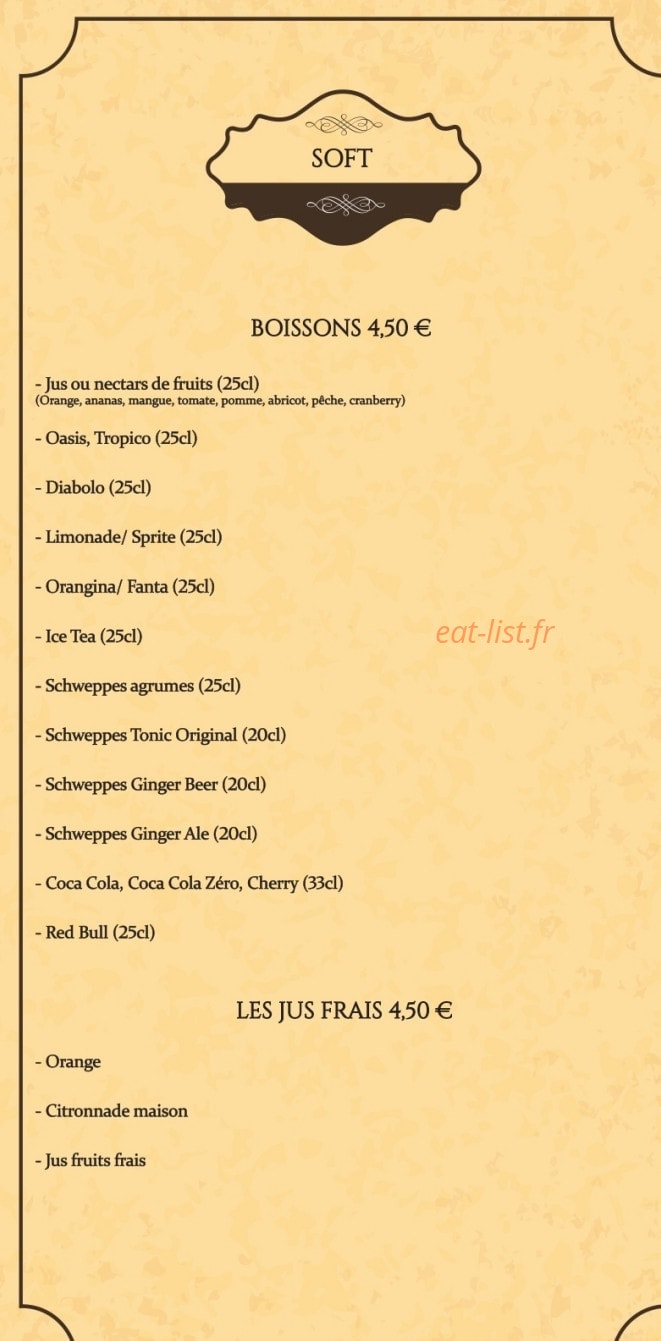 Sibell Steak House — carte page 13