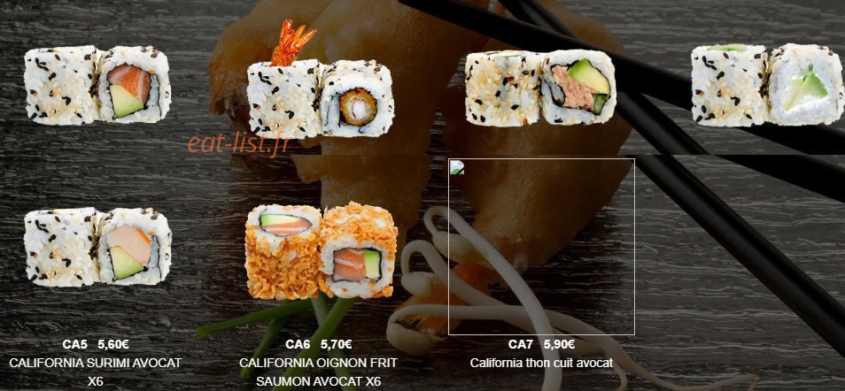 Sushi 9 — carte page 3