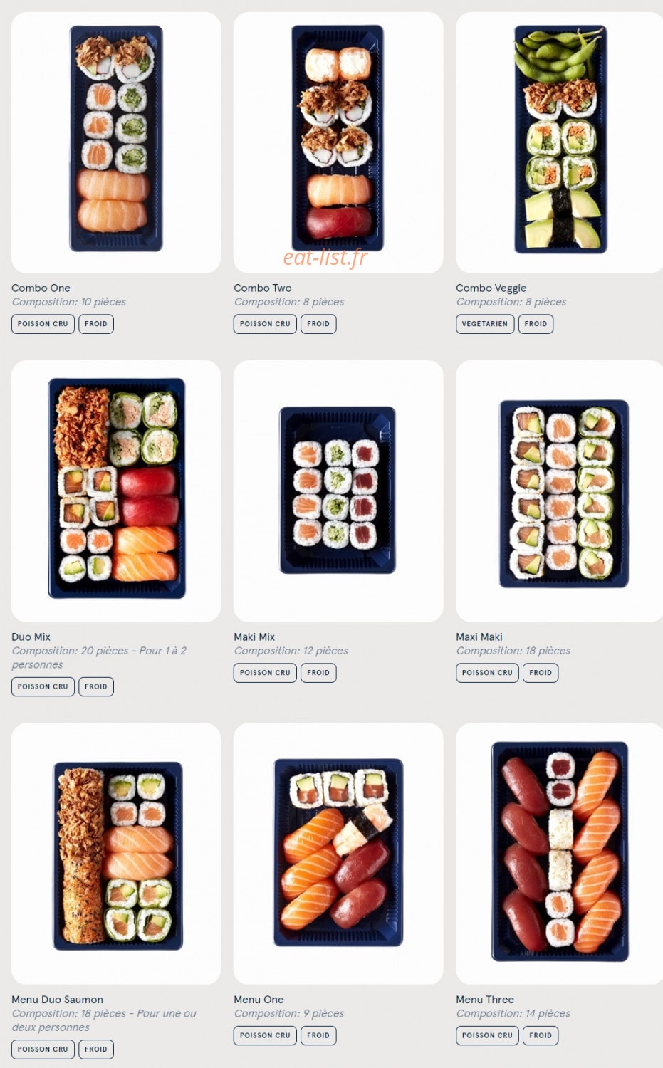 Sushi Daily — carte page 6
