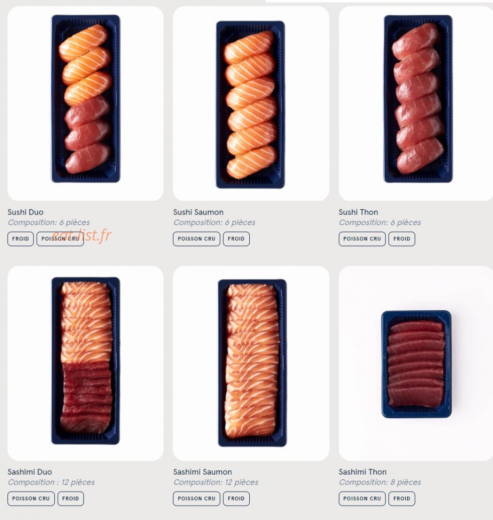 Sushi Daily — carte page 1