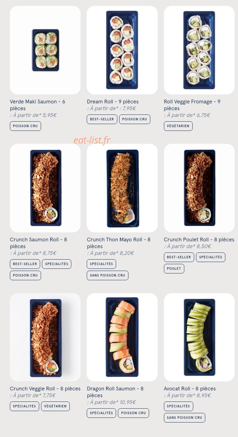 Sushi Daily — carte page 6