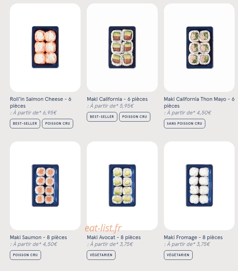 Sushi Daily — carte page 5