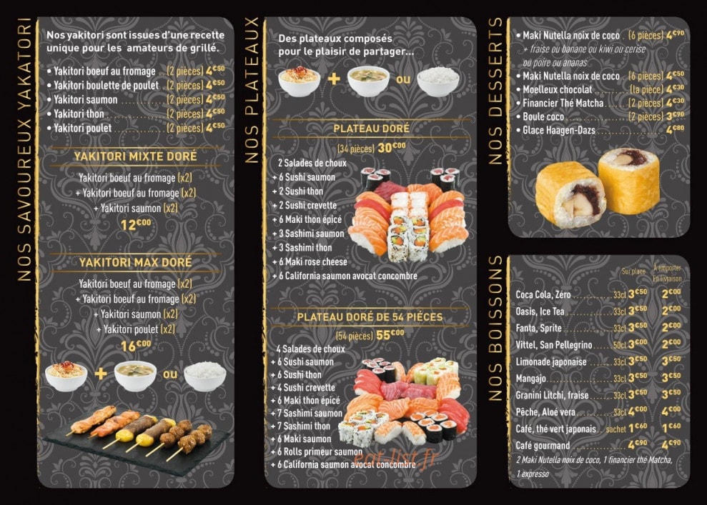 Sushi Doré — carte page 7