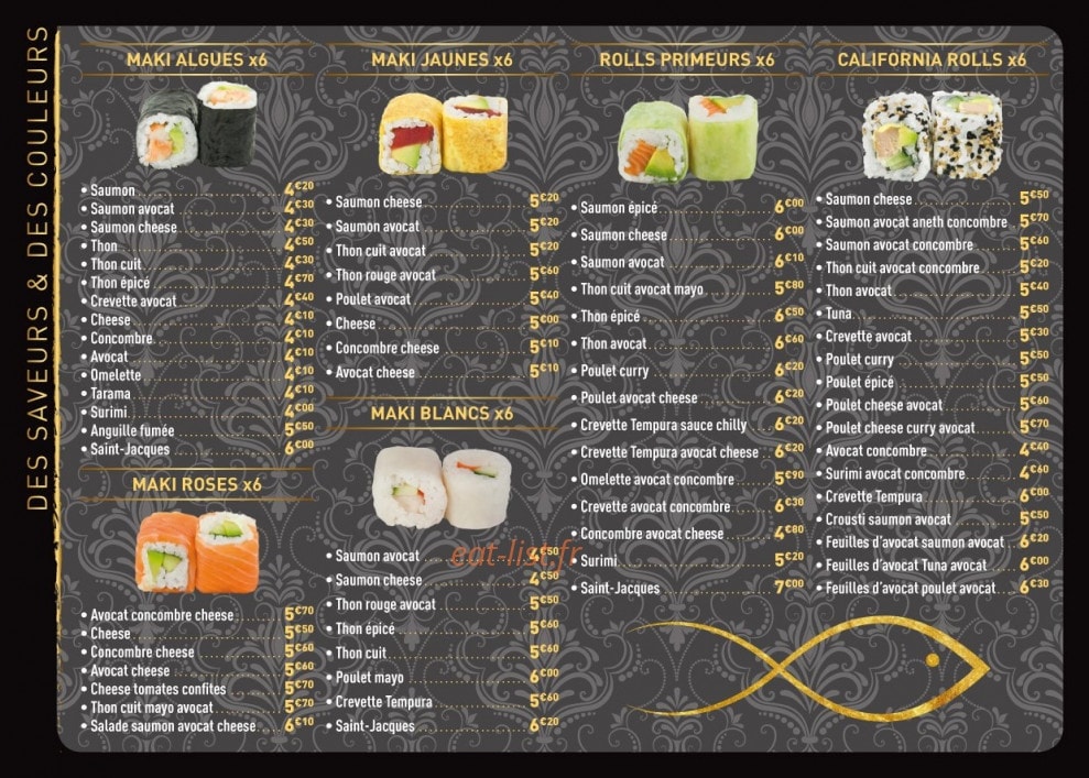 Sushi Doré — carte page 4