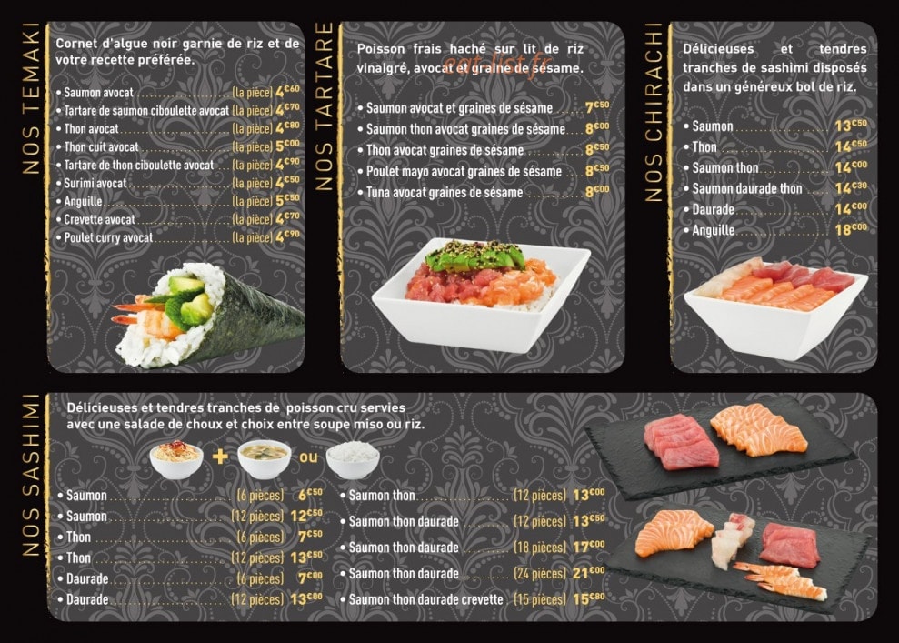 Sushi Doré — carte page 5