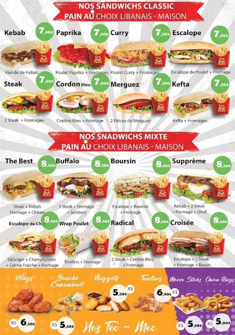 The best food — carte page 3