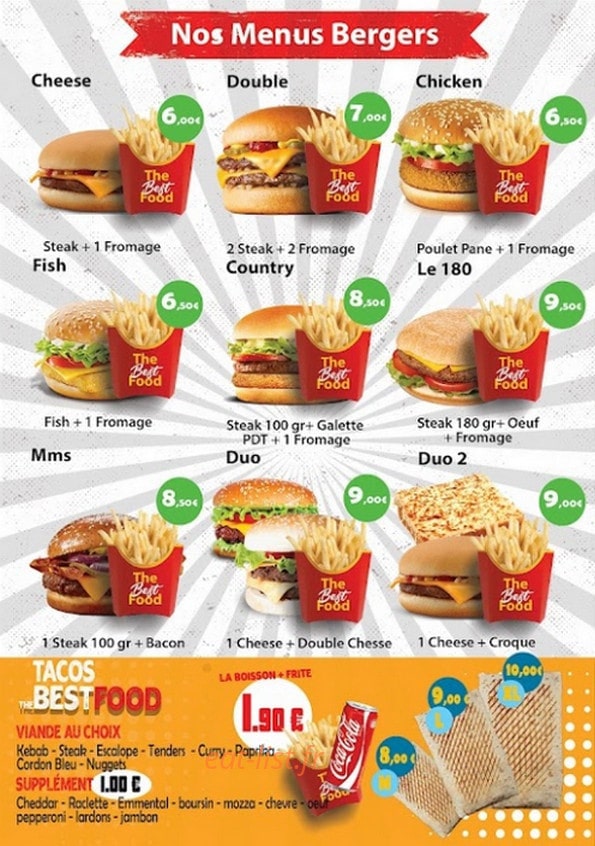 The best food — carte page 4
