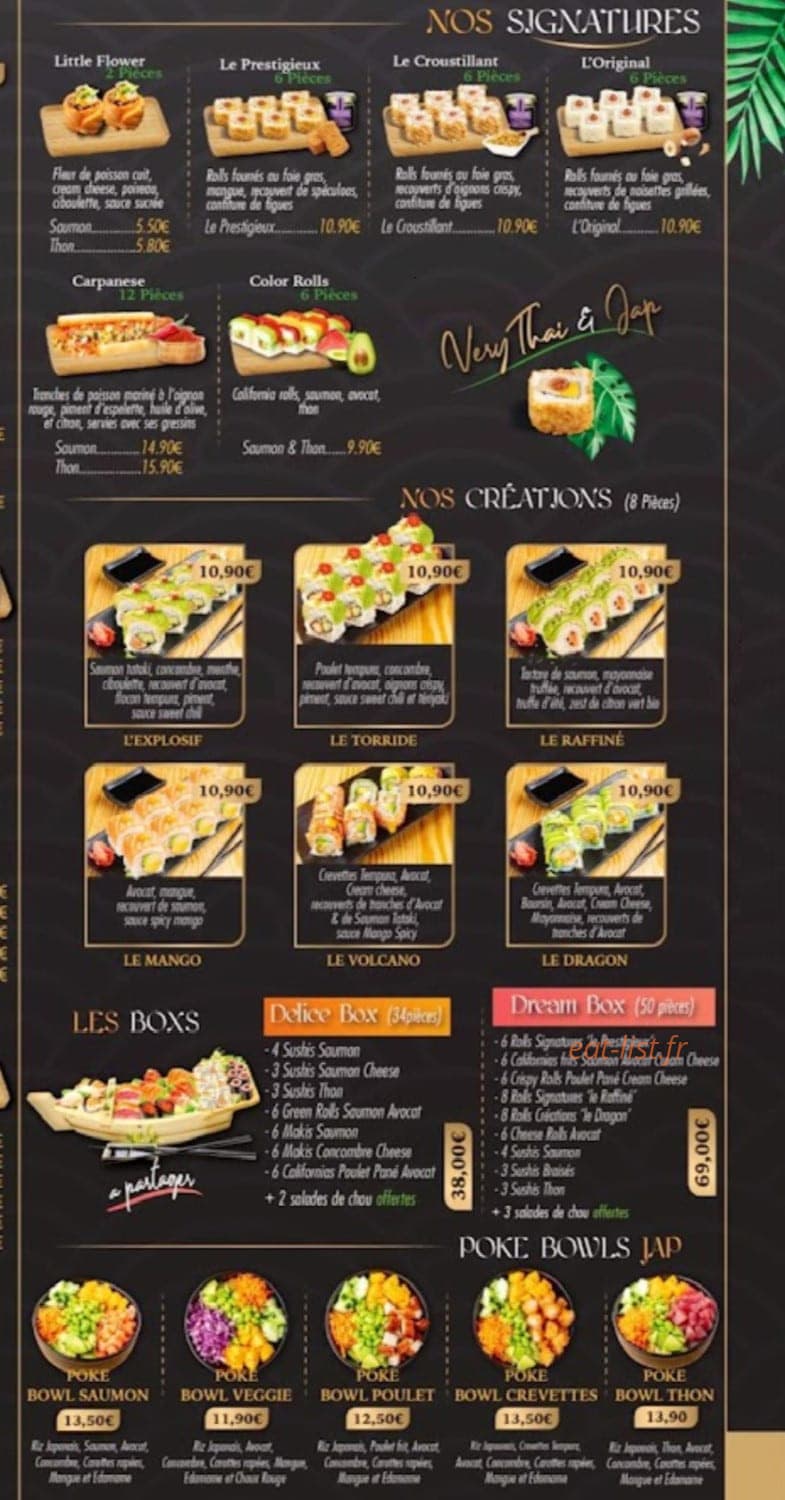 Very Thai & Jap — carte page 3