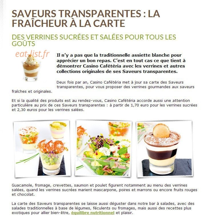 Casino Cafétéria — carte page 4
