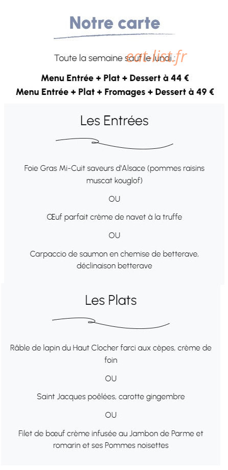 Dame Martine — carte page 1
