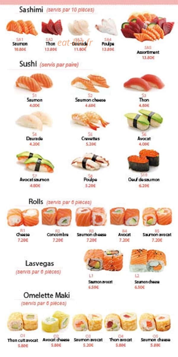 Kiyomi Sushi — carte page 12