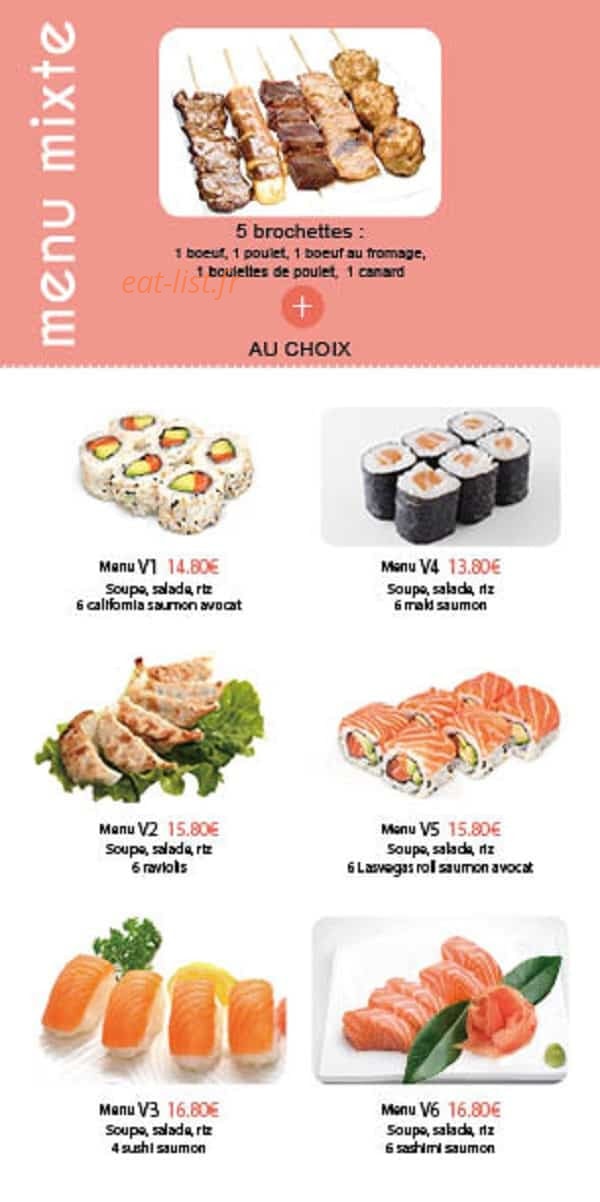 Kiyomi Sushi — carte page 7