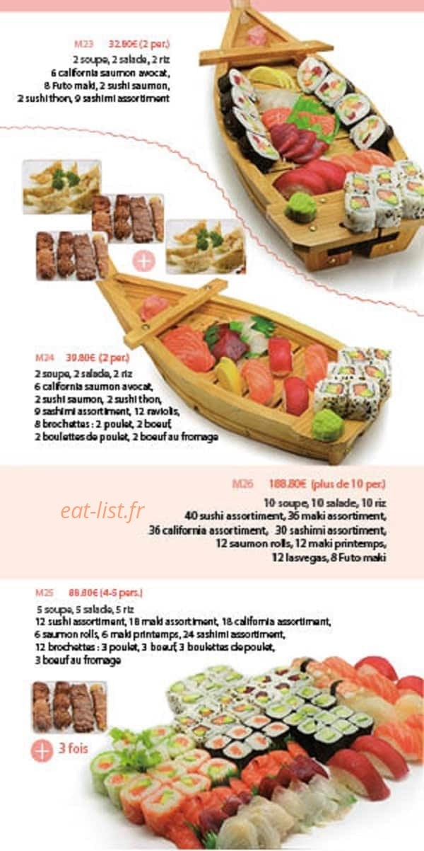 Kiyomi Sushi — carte page 6