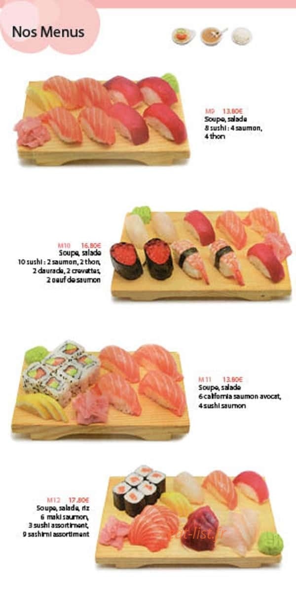 Kiyomi Sushi — carte page 2