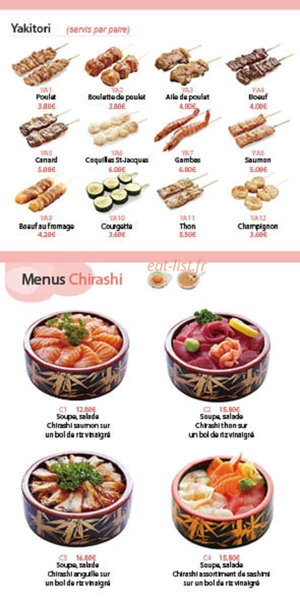 Kiyomi Sushi — carte page 4