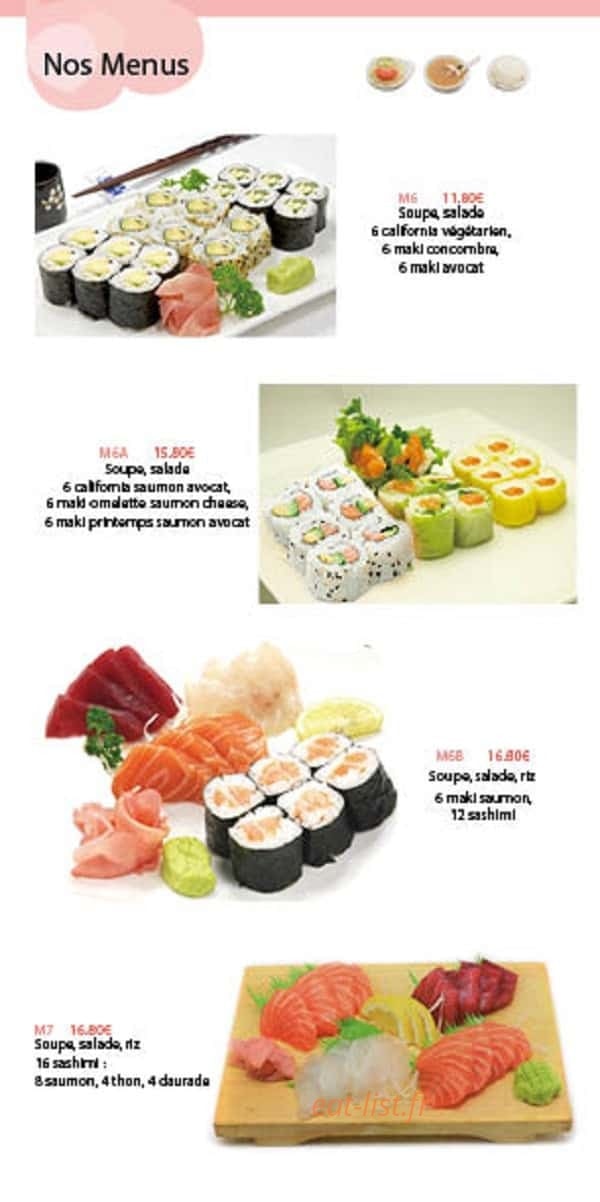 Kiyomi Sushi — carte page 10