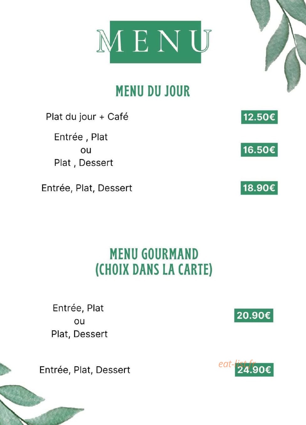 L'imprévu — carte page 2