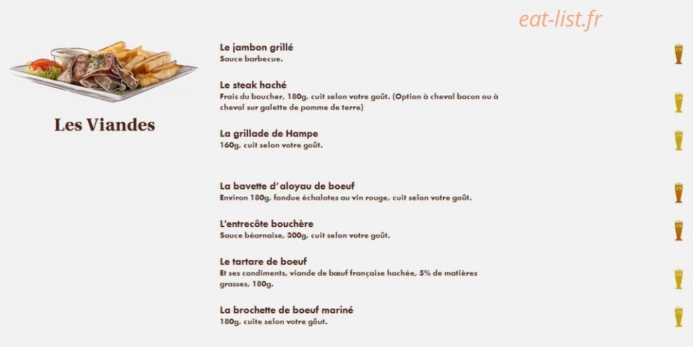 Le Comptoir du Malt — carte page 7