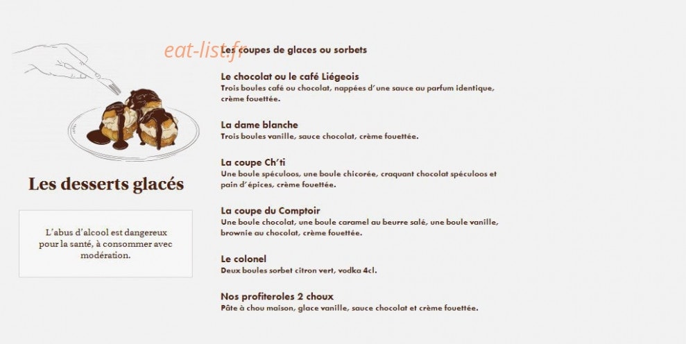Le Comptoir du Malt — carte page 19